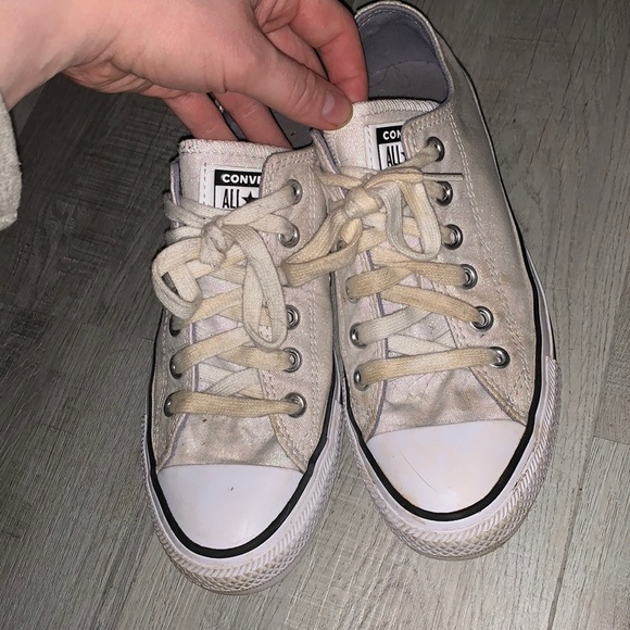White glitter converse low - Picture 4 of 4